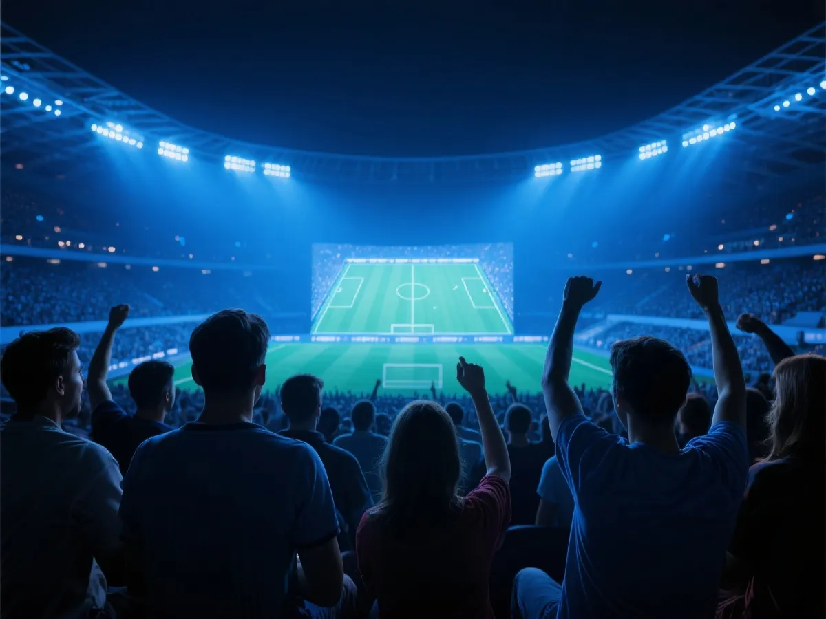 实时赛事入口与观赛场景示意图